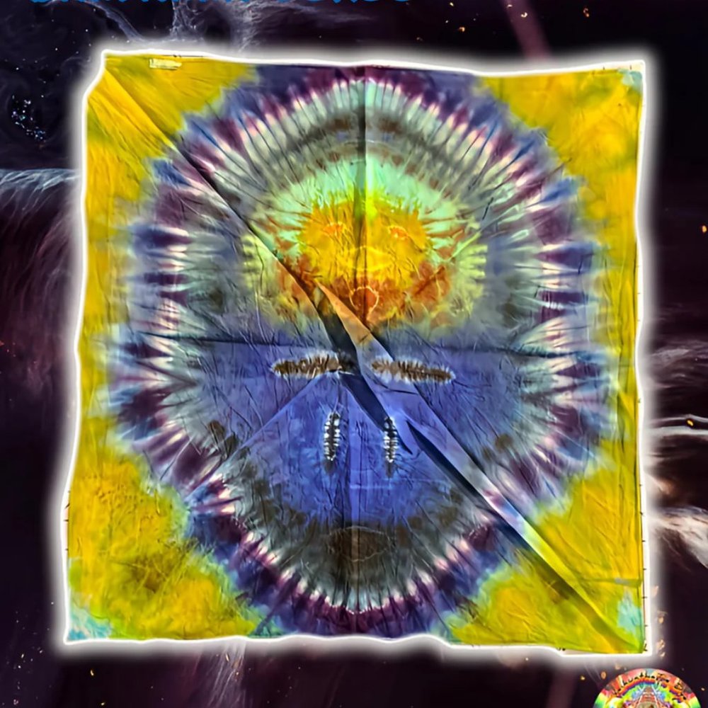 [Hand Dyed] Tie Dye Bandanna